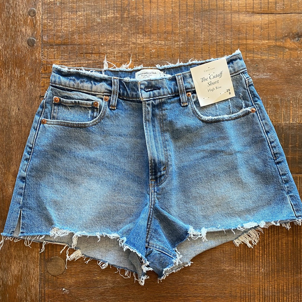 Abercrombie & Fitch curve love high rise cut off